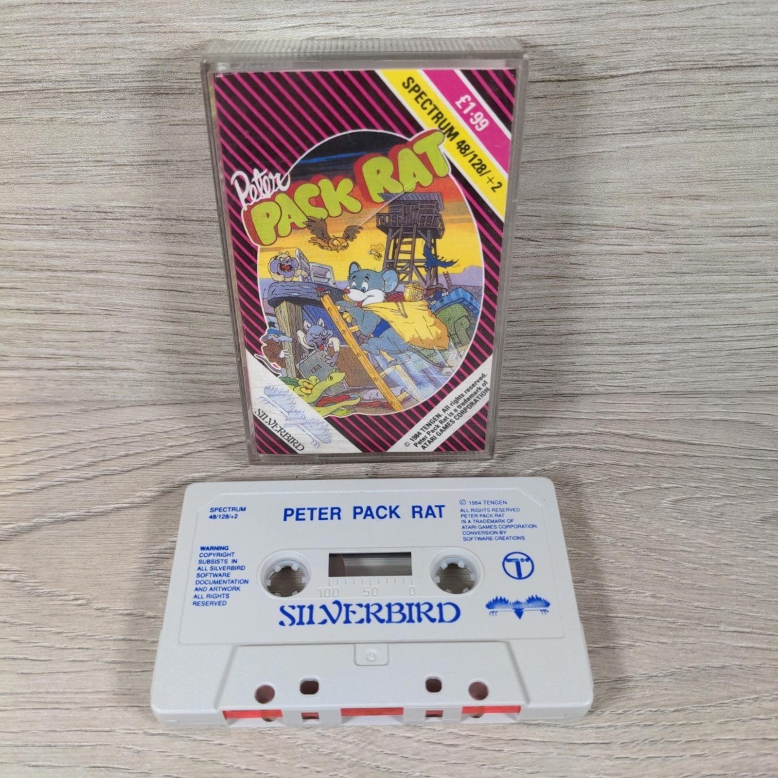 Peter Pack Rat ZX Spectrum 48/128K Game Cassette Silverbird Tested & Working
