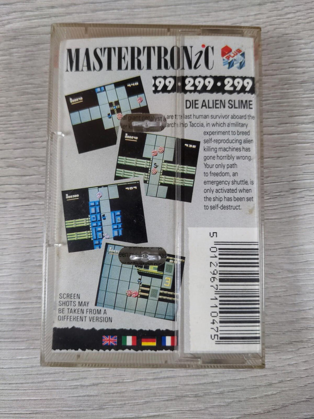 Die Alien Slime Commodore 64 C64 Game Cassette Tested & Working