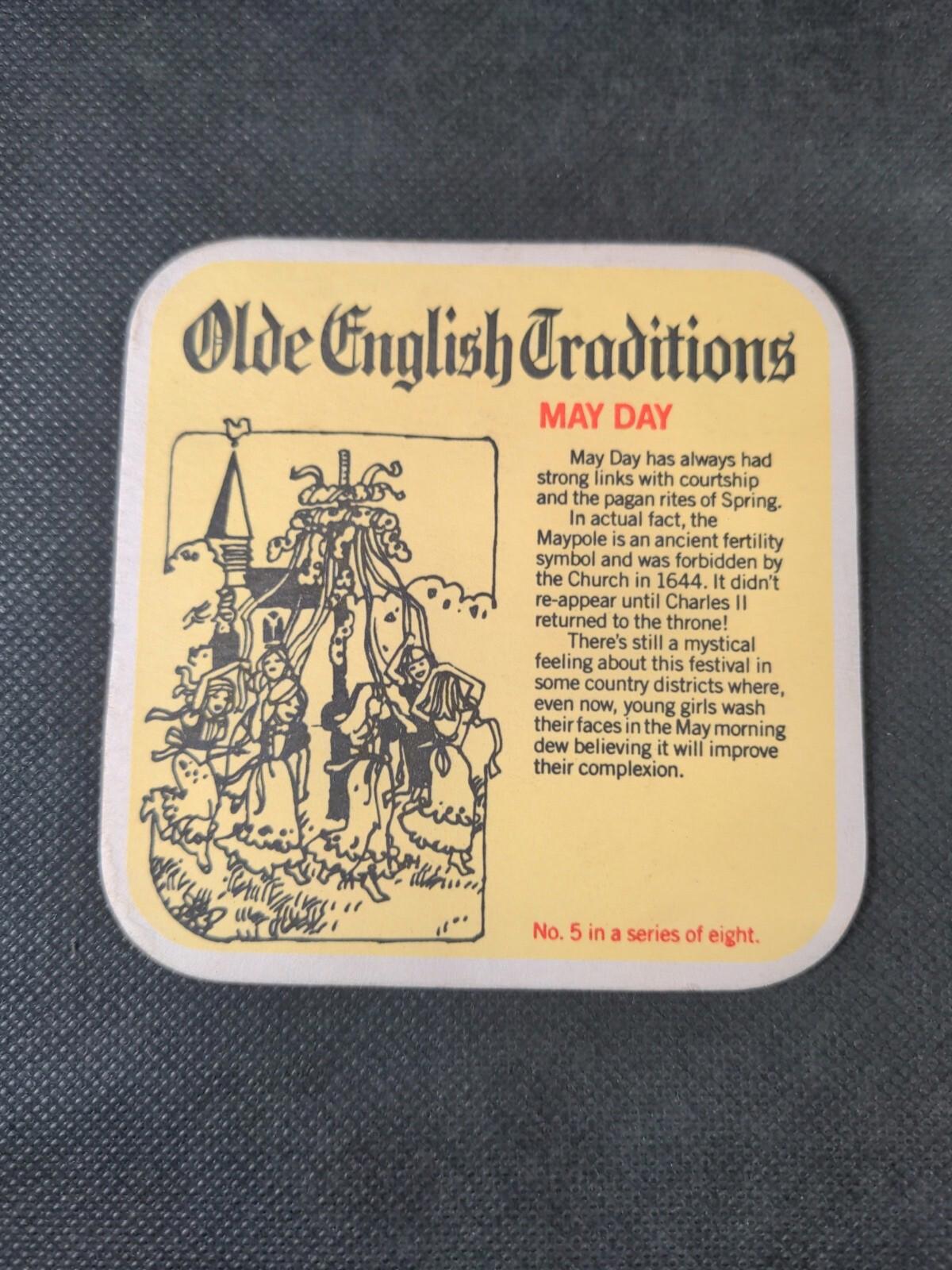 2 Vintage Beer Mats Olde English Cider - Retrorama UK