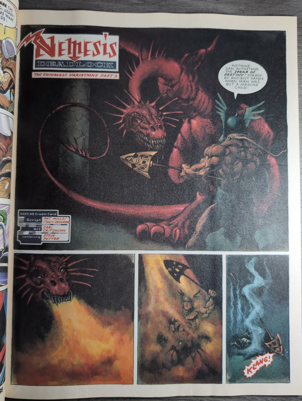 2000AD Prog 725 Featuring Judge Dredd Comic 6th Apr 1991 Vintage Retro Comic