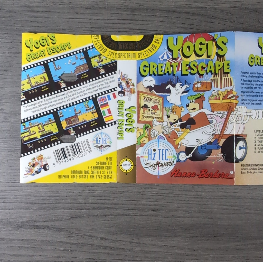 Yogis Great Escape ZX Spectrum 48/128K Game Tested & Working Vintage Video Game