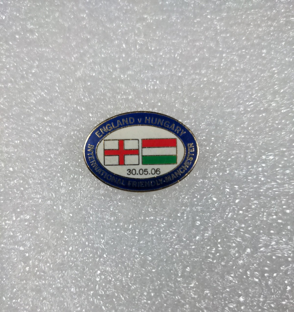 England v Hungary International Friendly 2006 Football Match Pin Badge - Retrorama UK
