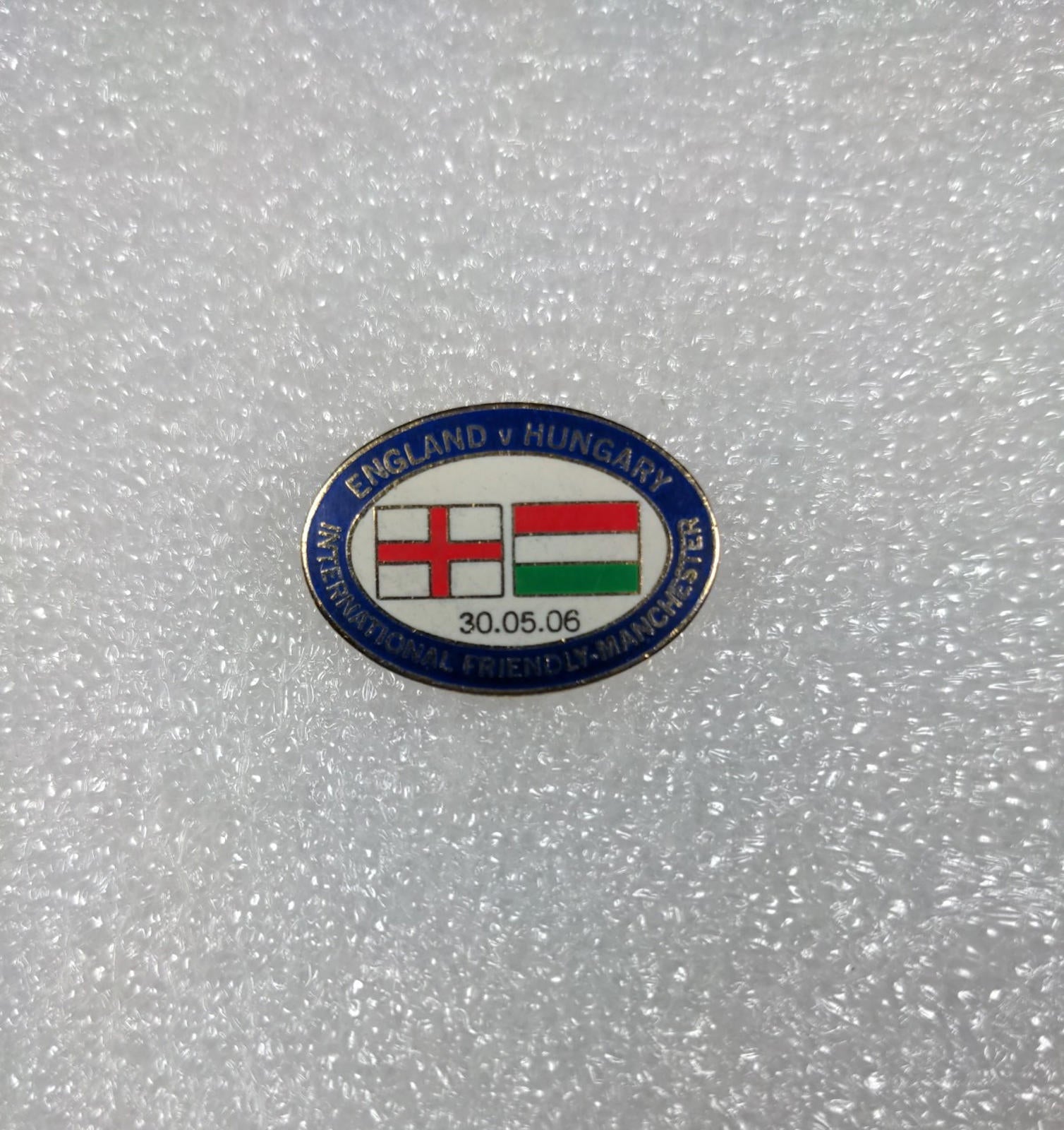 England v Hungary International Friendly 2006 Football Match Pin Badge - Retrorama UK