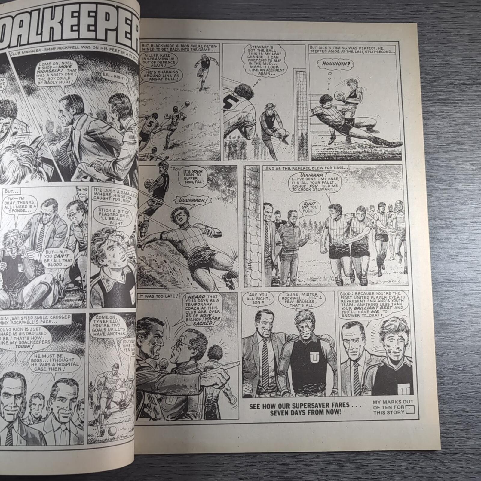 Roy of The Rovers 23rd February 1985 Vintage Comic IPC Magazines