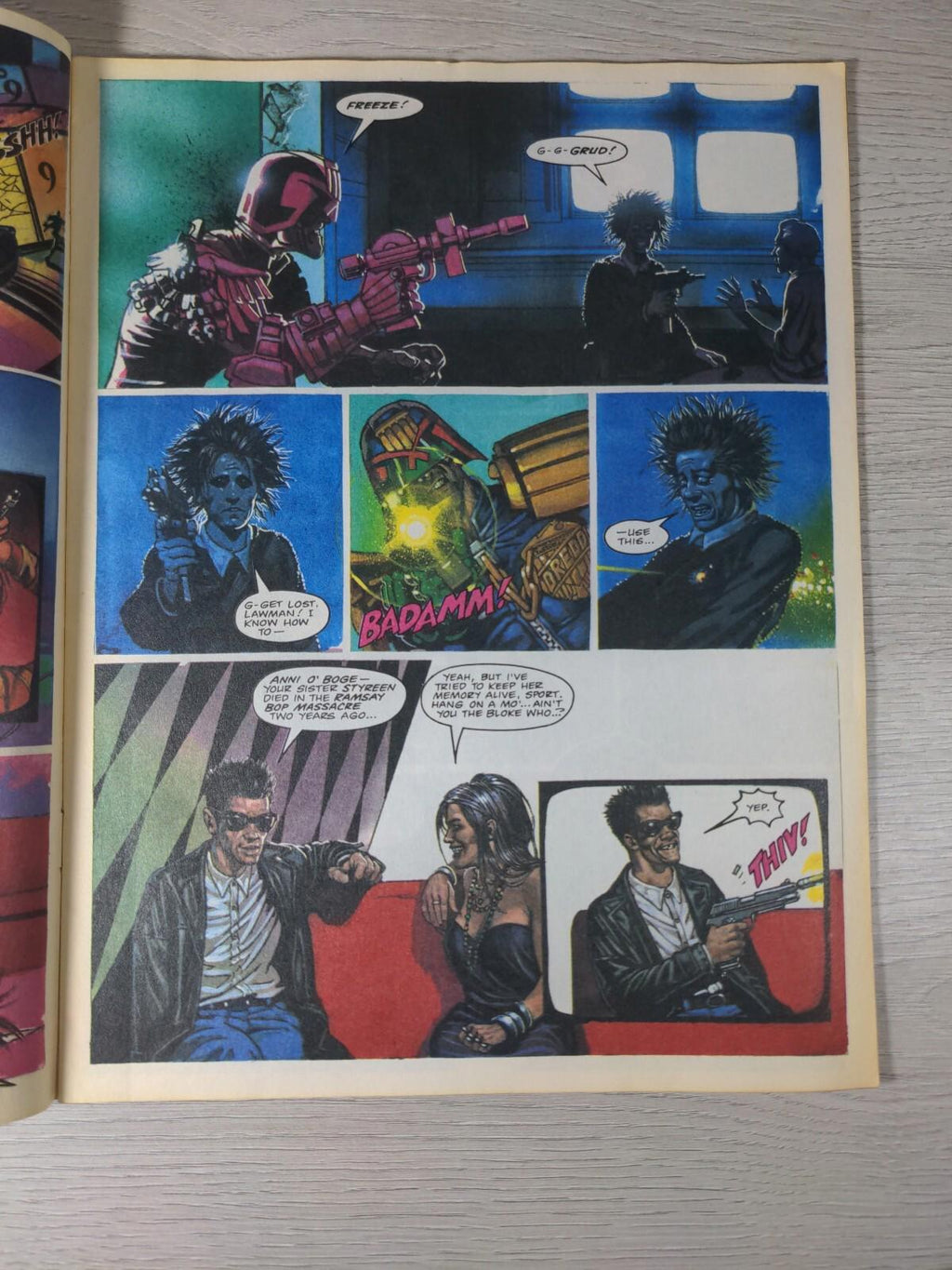 2000AD Featuring Judge Dread Larsens Last Stand Prog#839 June 1993 Vintage Comic