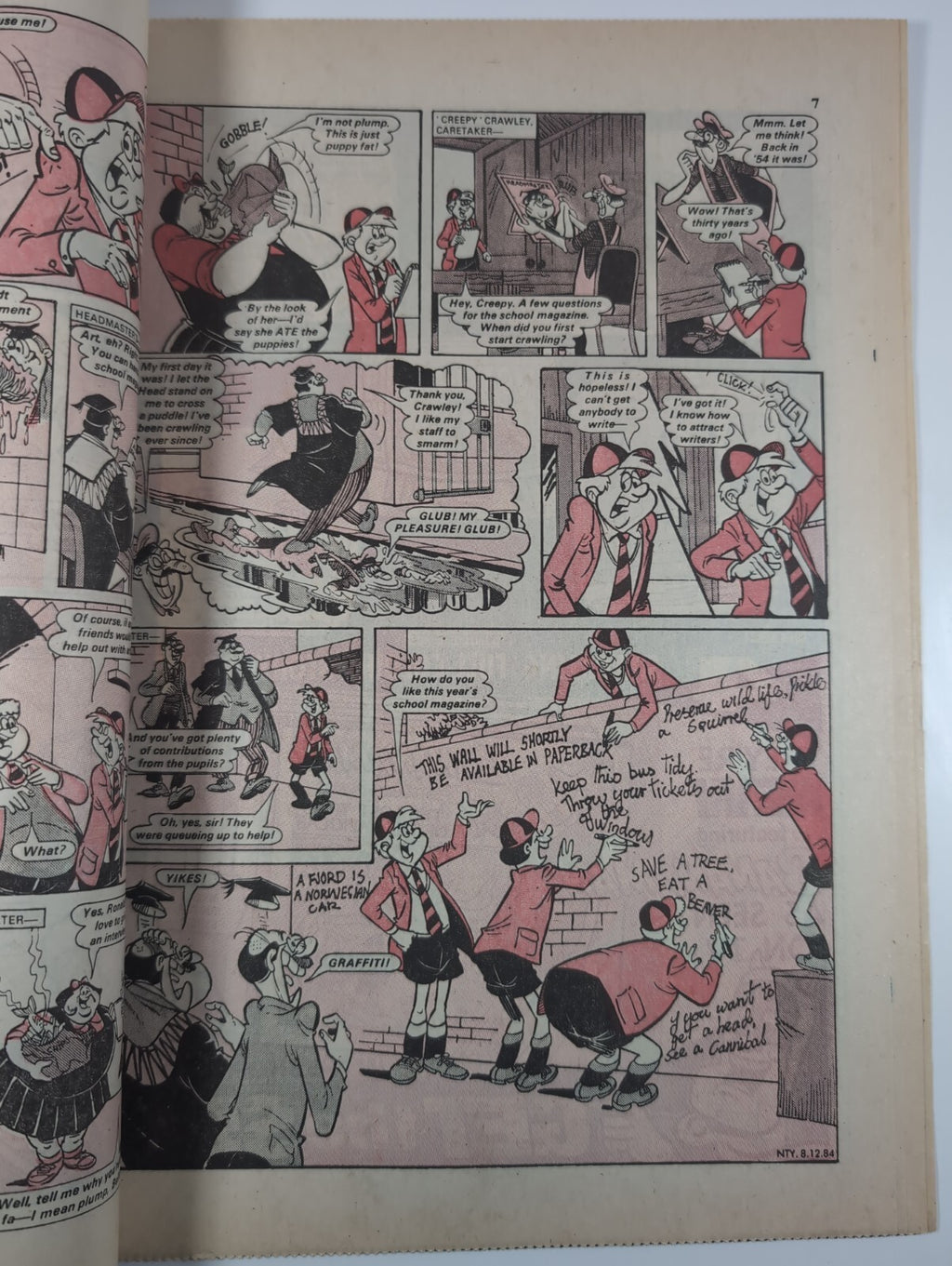 Nutty Comic Featuring Bananaman Issue No. 252 Dec 8th 1984 Vintage Retro Comic