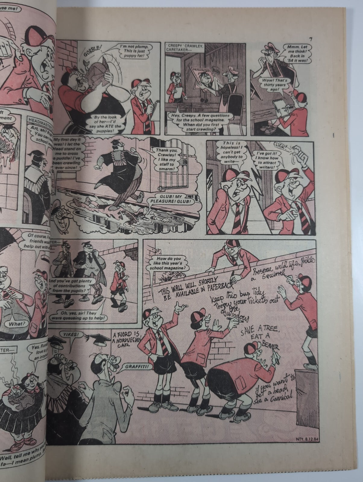 Nutty Comic Featuring Bananaman Issue No. 252 Dec 8th 1984 Vintage Retro Comic