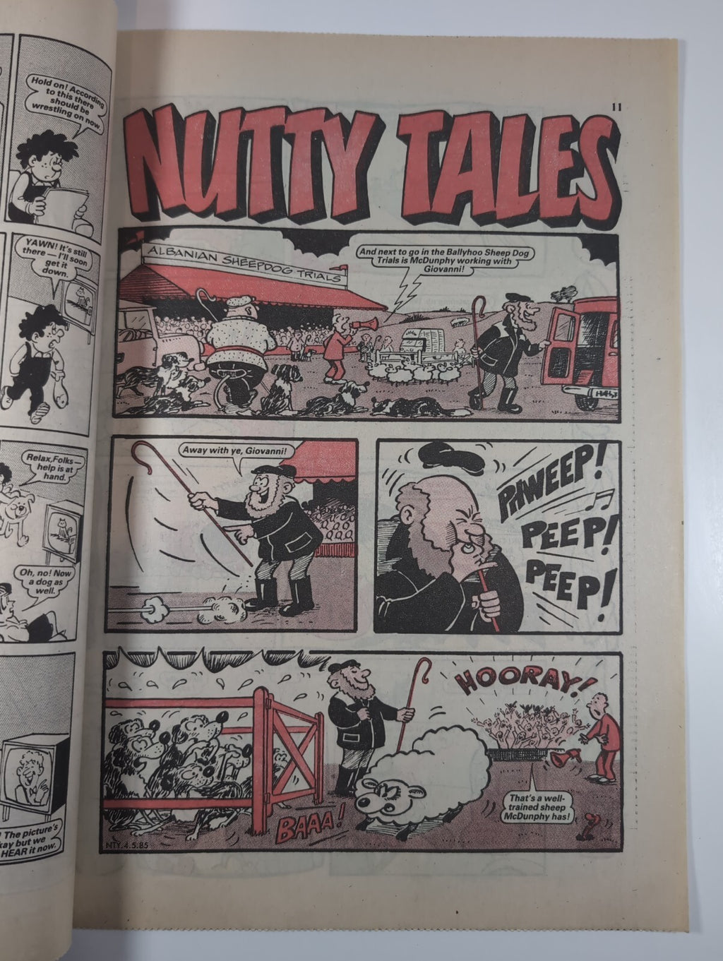 Nutty Comic Featuring Bananaman Issue No. 273 May 4th 1985 Vintage Retro Comic