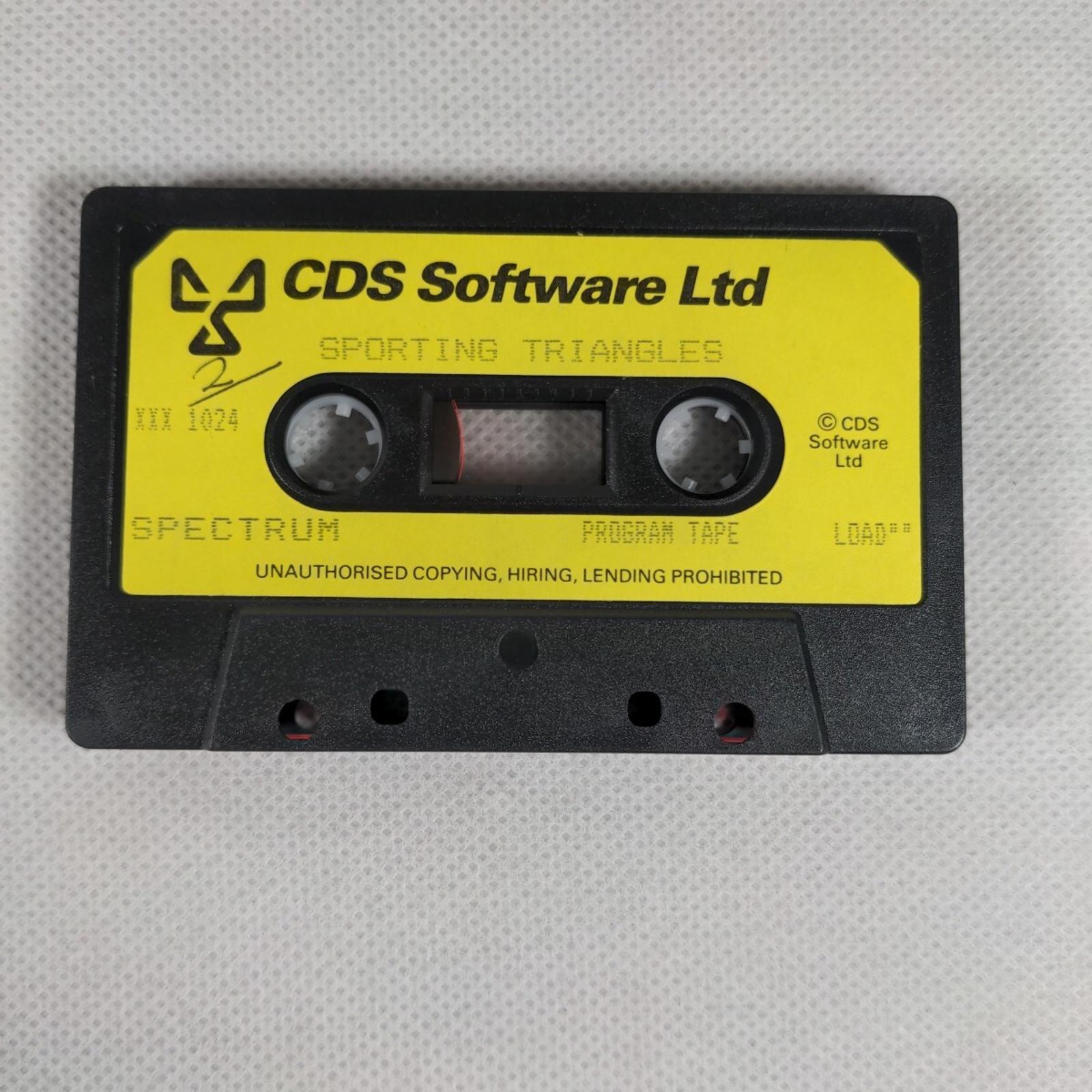 Sporting Triangles ZX Spectrum 48K 128K Game Cassette Tested & Working