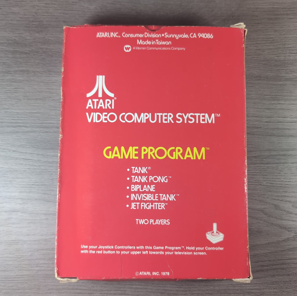 Combat Atari 2600 Video Game CX2601 Cartridge  Manual Boxed CIB Tested & Working