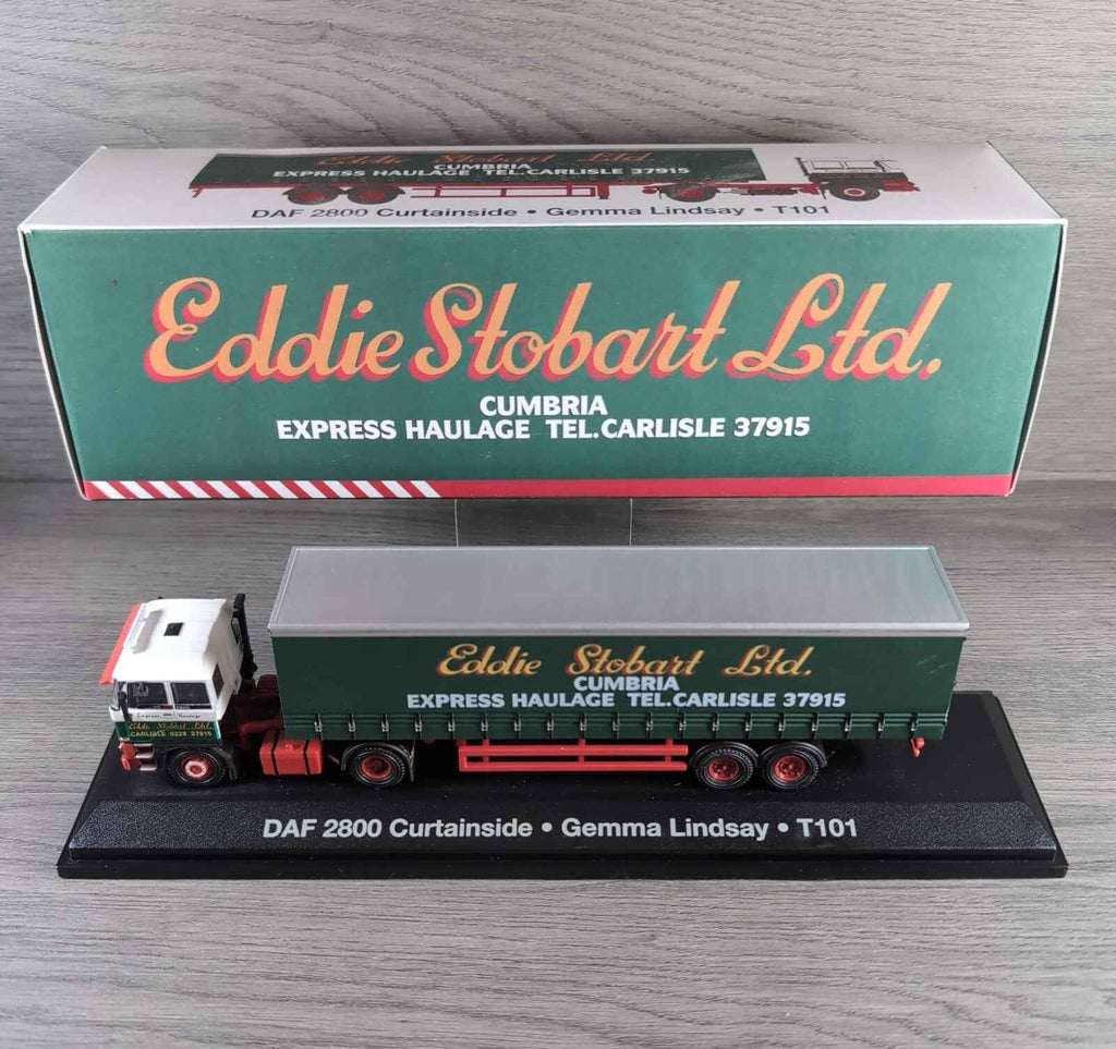 Atlas Editions Eddie Stobart Daf 2800 Curtainside Gemma Lindsay T101 1:76 Scale