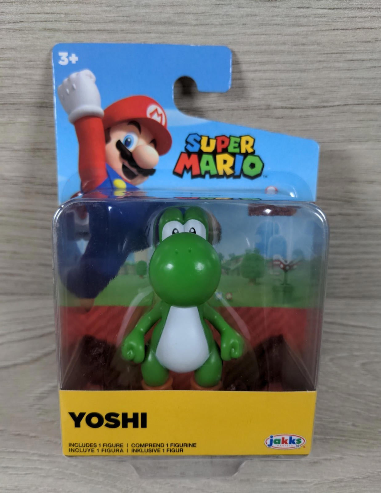 Super Mario Yoshi 7cm Action Figure Jakks Pacific - Factory Sealed Pack