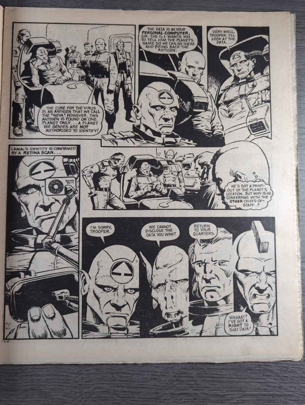 2000AD Prog 404 Featuring Judge Dread Comic 9th Feb 1985 Vintage Retro Comic