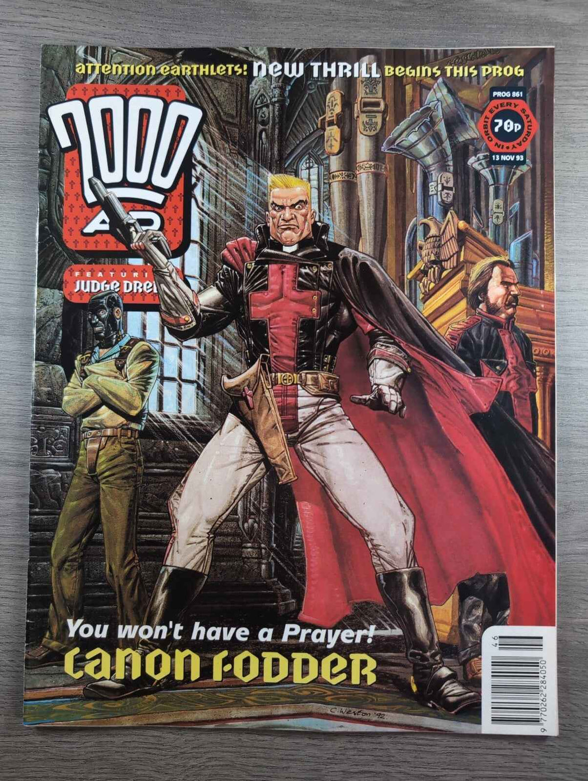 2000AD Prog 861 Featuring Judge Dredd Comic 13th Nov 1993 Vintage Retro Comic