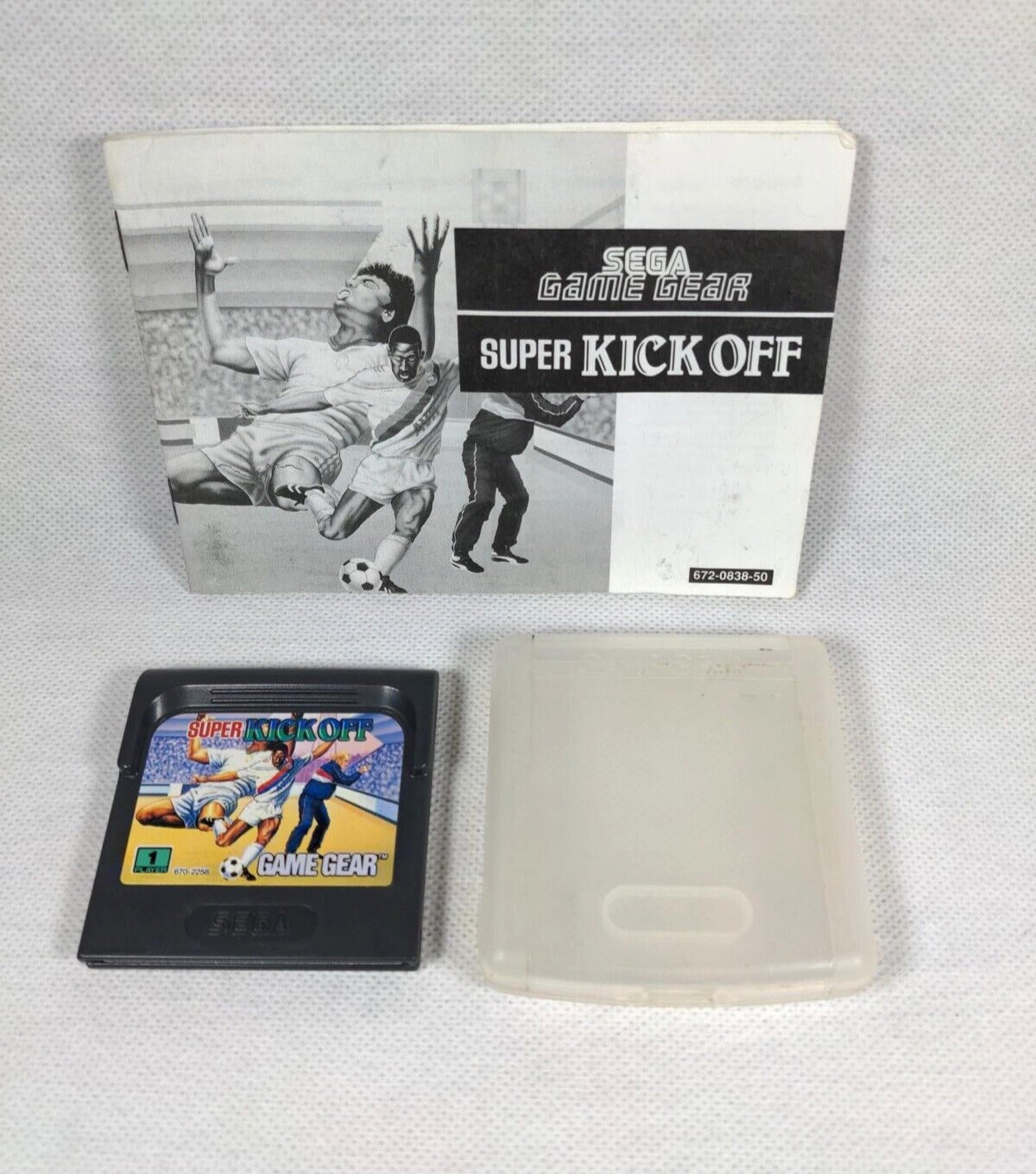 Super Kick Off Sega Game Gear Game + Manual Tested & Working Vintage Game