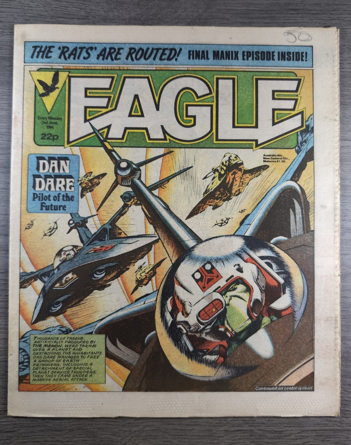Eagle Comic Issue 2nd June 1984 Vintage Retro UK Comic