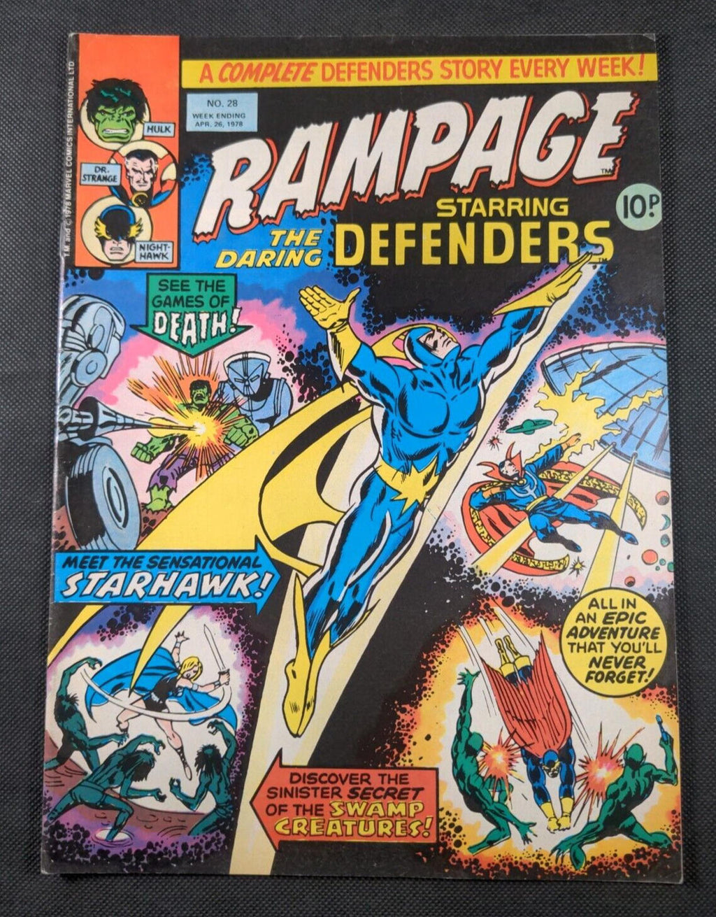 Marvel Comics Rampage Starring The Daring Defenders Issue No 28 April 1978
