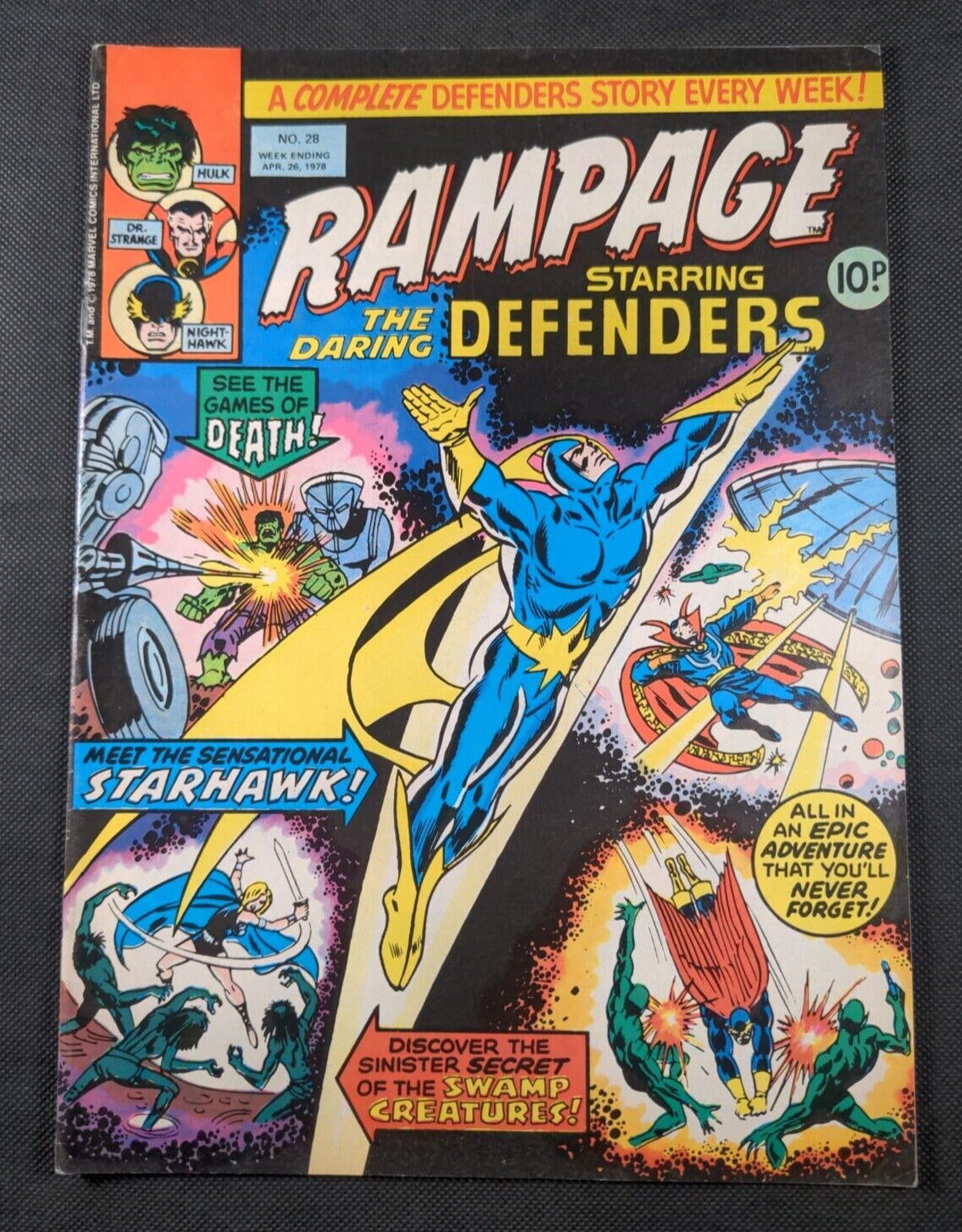 Marvel Comics Rampage Starring The Daring Defenders Issue No 28 April 1978