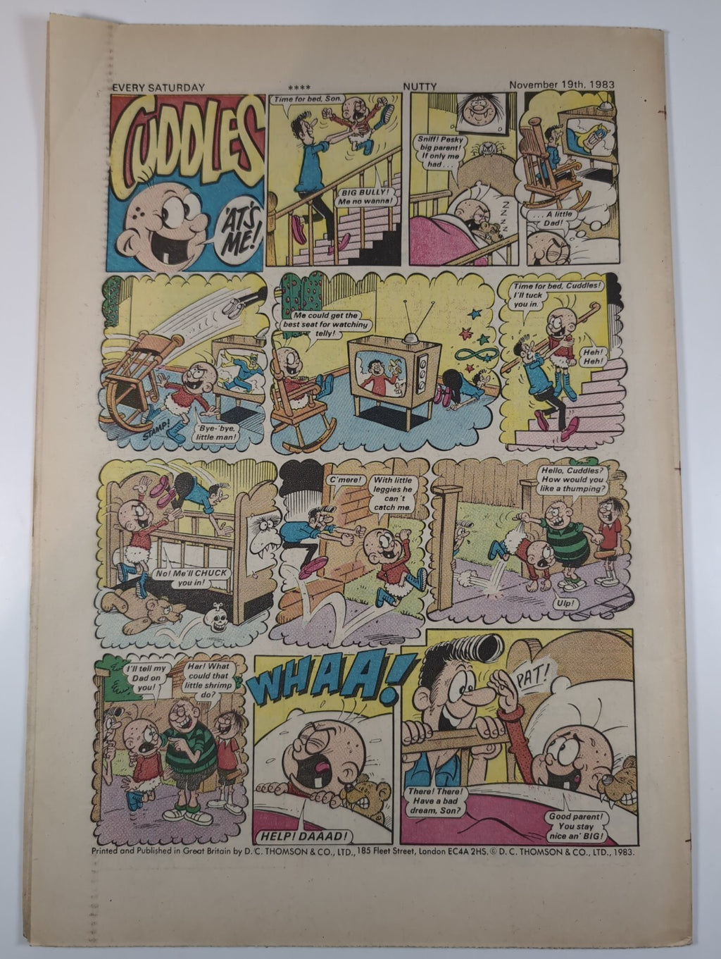 Nutty Comic Featuring Bananaman Issue No. 197 Nov 19th 1983 Vintage Retro Comic
