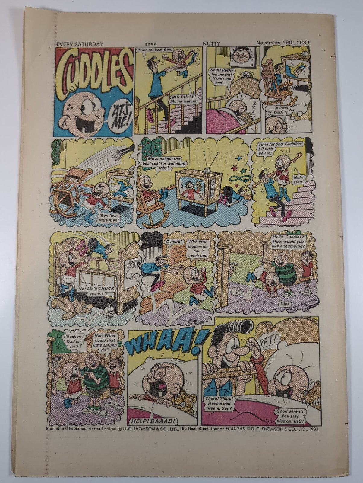 Nutty Comic Featuring Bananaman Issue No. 197 Nov 19th 1983 Vintage Retro Comic