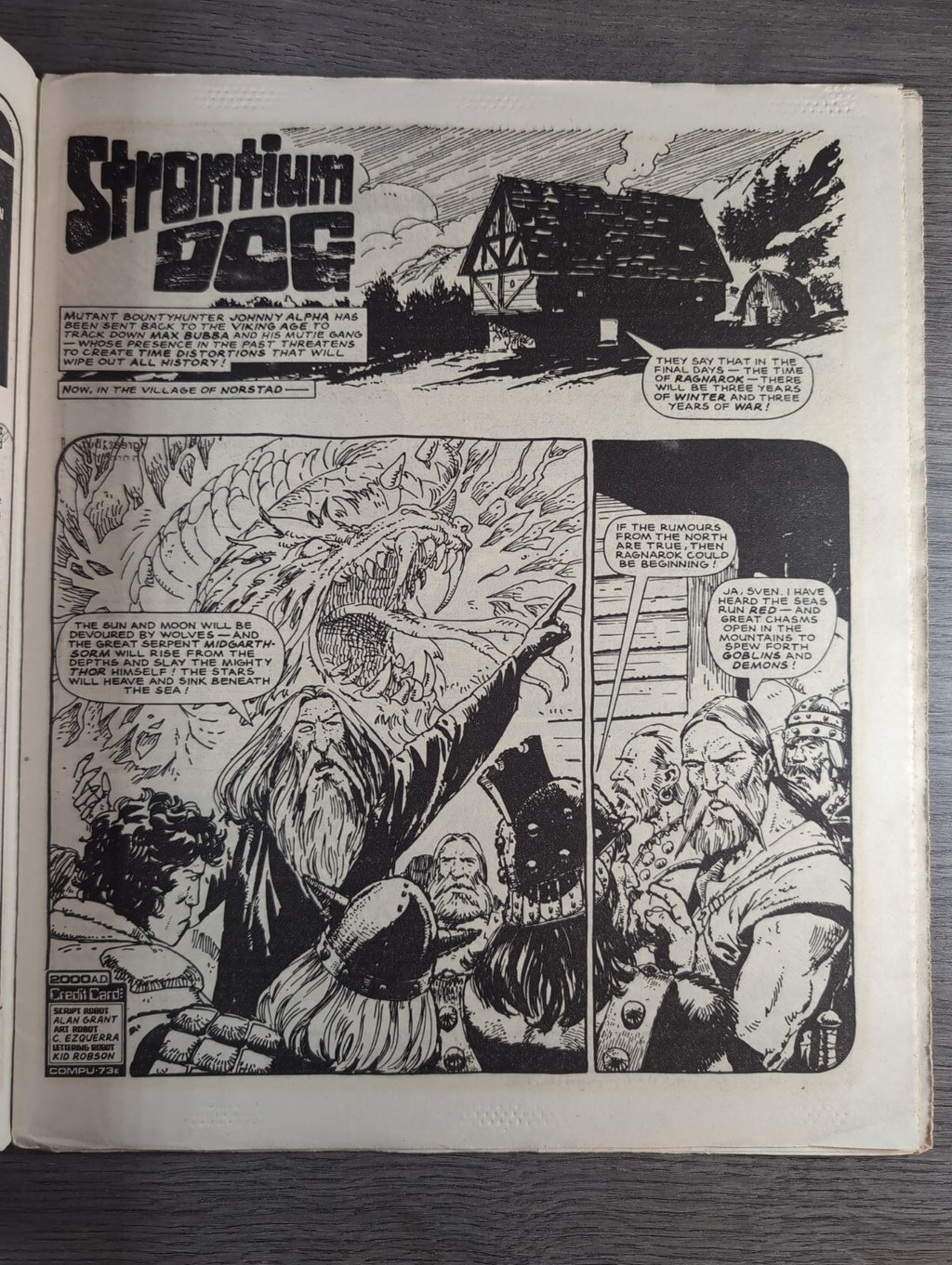 2000AD Prog 449 Featuring Judge Dread Comic 21st Dec 1985 Vintage Retro Comic