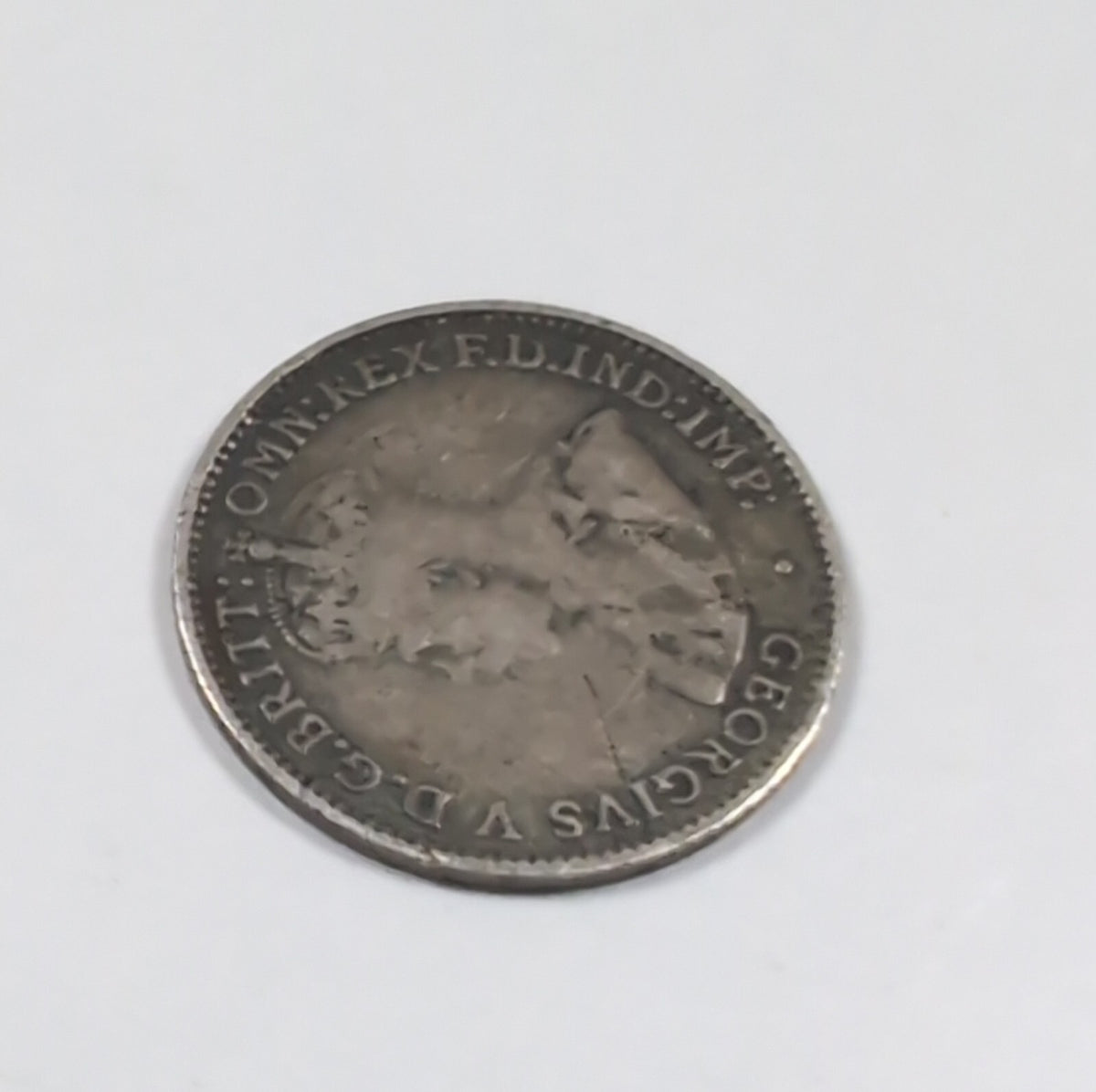 1927 George V Sterling Silver 3D Threepence Coin Good Condition Vintage Coin