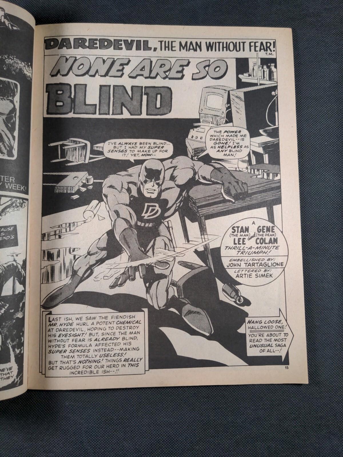 Mighty World of Marvel Comic Issue No 125 February 1975 Marvel UK Vintage Comic