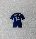 Chelsea Football Club Geremi No14 Shirt Enamel Pin Badge - Retrorama UK