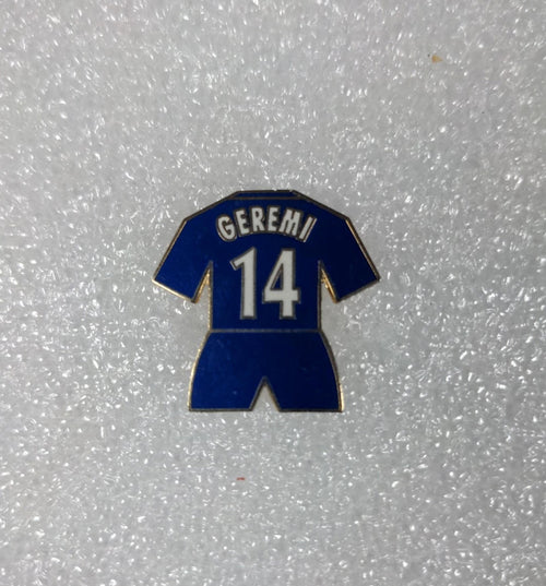 Chelsea Football Club Geremi No14 Shirt Enamel Pin Badge - Retrorama UK