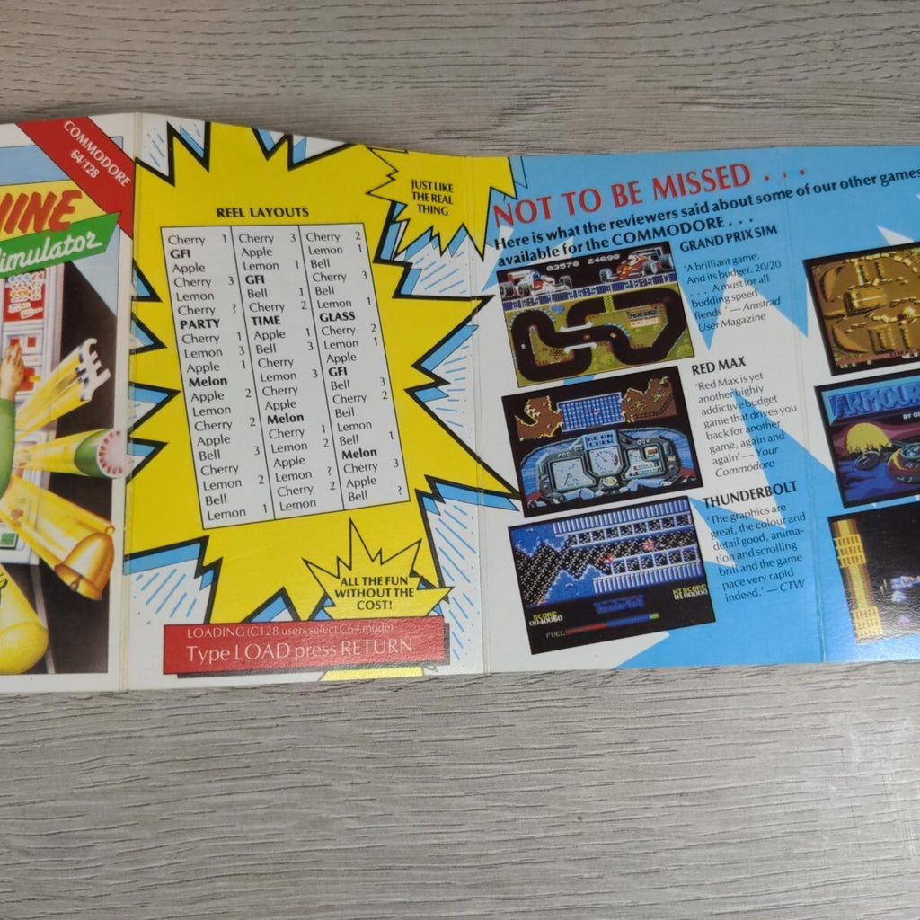 Fruit Machine Simulator Commodore 64 C64 Game Cassette Tested & Working