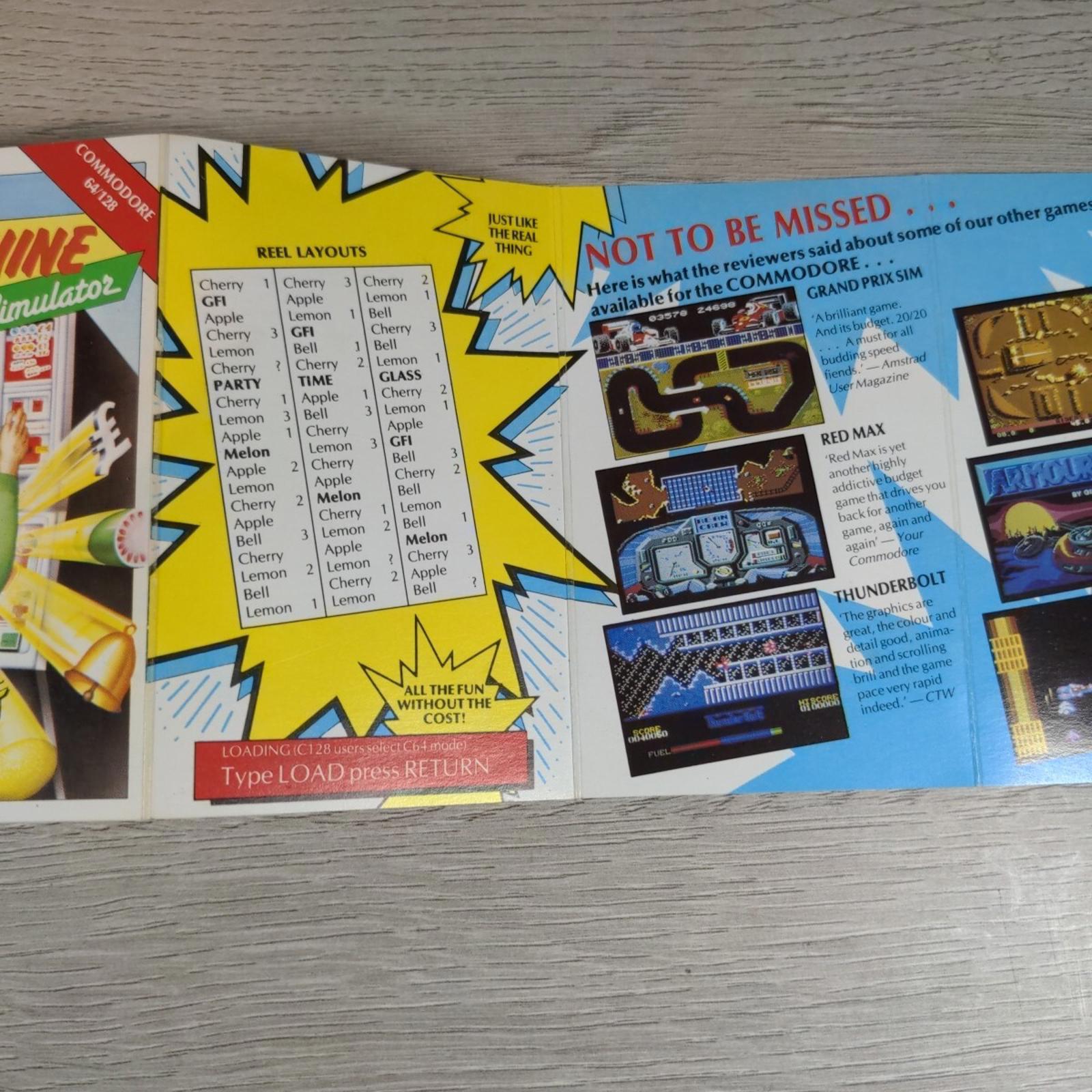 Fruit Machine Simulator Commodore 64 C64 Game Cassette Tested & Working