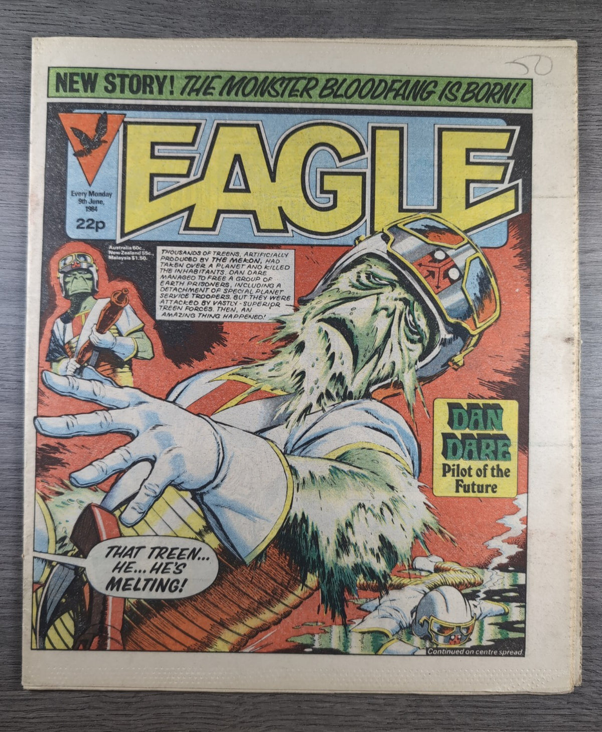 Eagle Comic Issue 9th June 1984 Vintage Retro UK Comic