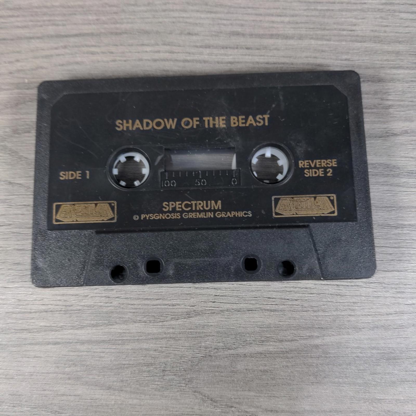 Shadow Of The Beast ZX Spectrum 48/128K Game Cassette Gremlin Tested & Working