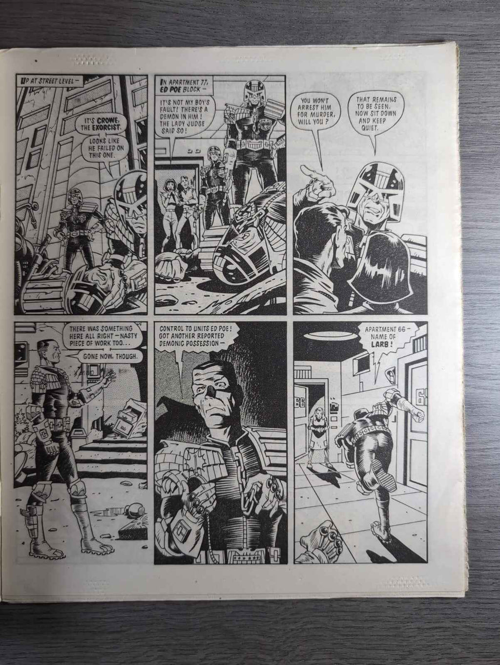 2000AD Prog 471 Featuring Juddge Dread Comic Date 24th May 1986 Vintage Comics