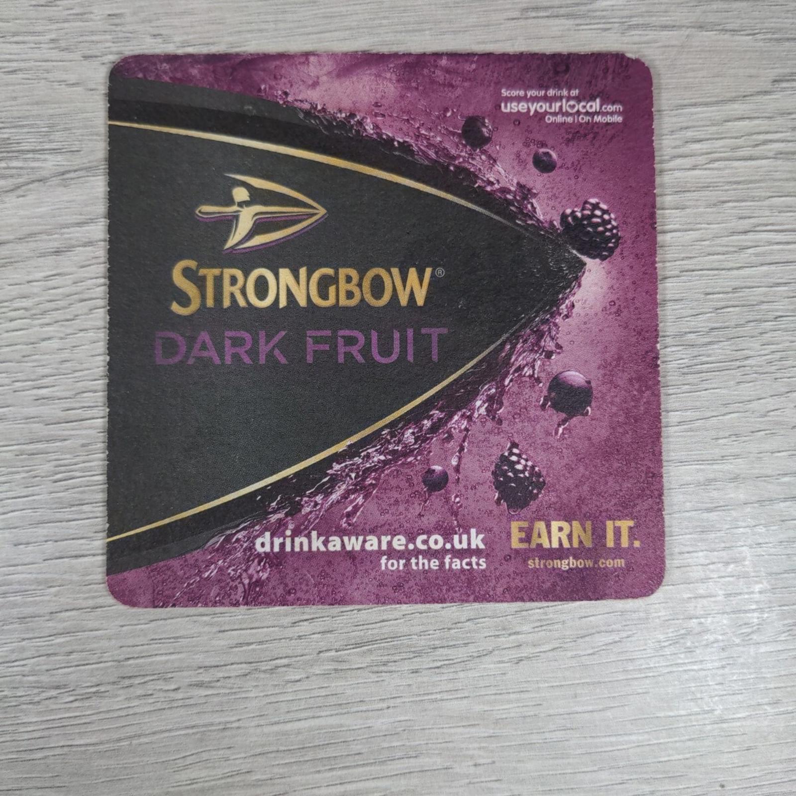 Strongbow Cider 3 x Vintage Beer Mats Pub Bar Coaster Breweriana - Retrorama UK