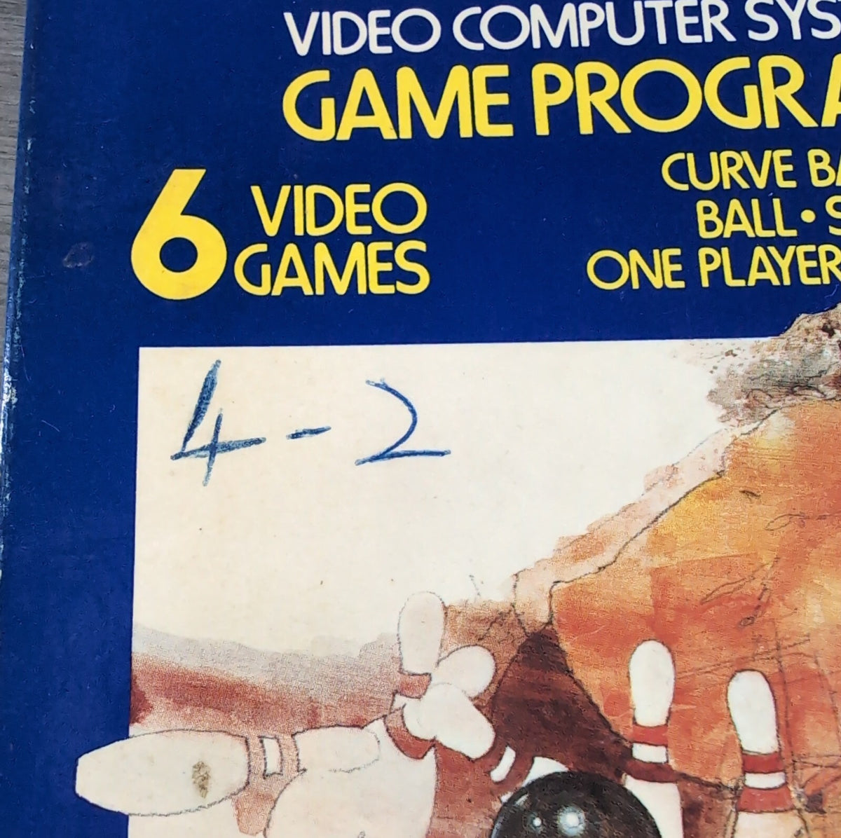 Bowling Atari 2600 Game CX2628 Cartridge & Manual Boxed CIB Tested & Working