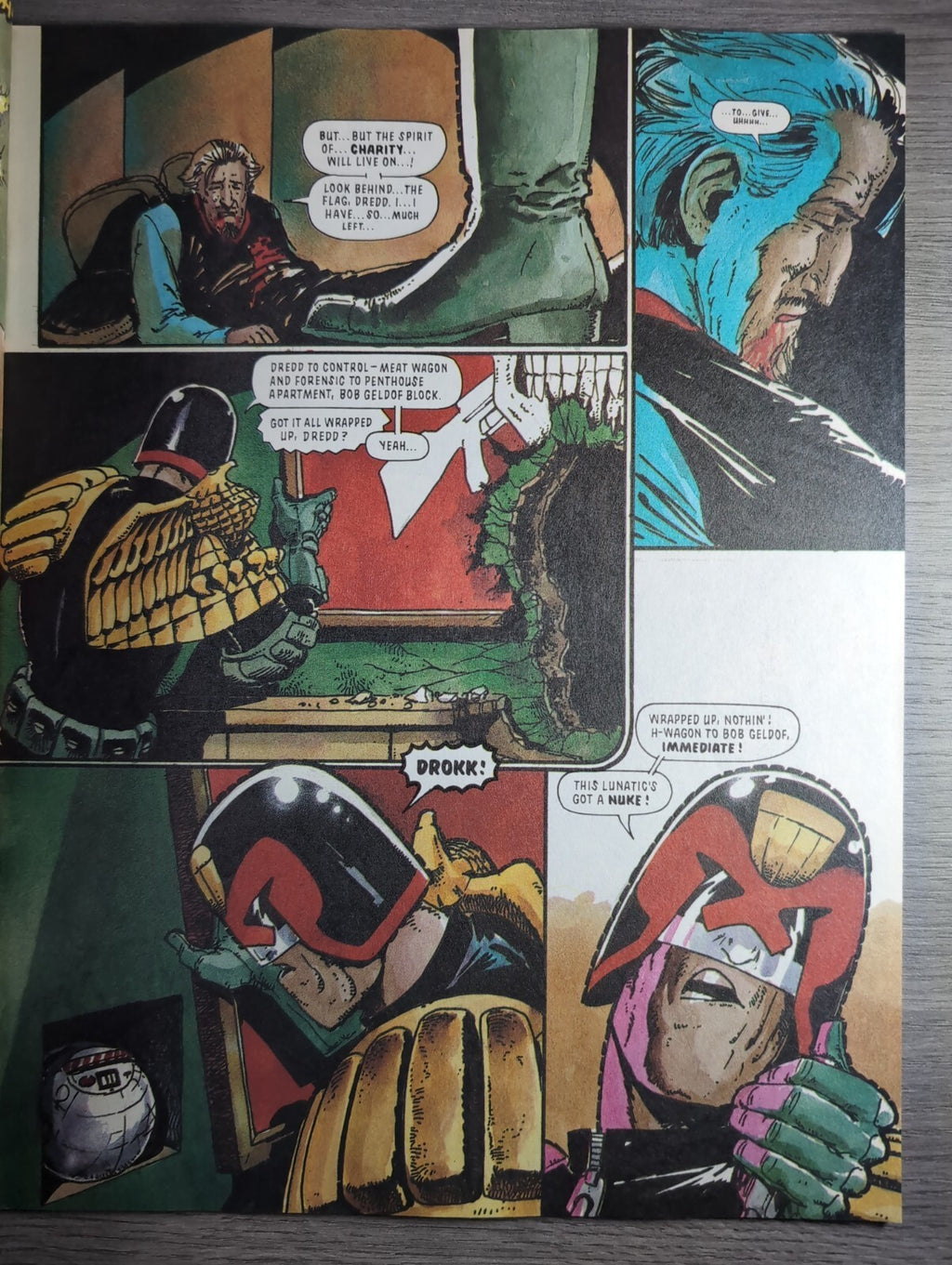 2000AD Prog 720 Featuring Judge Dredd Comic 2nd March 1991 Vintage Retro Comic