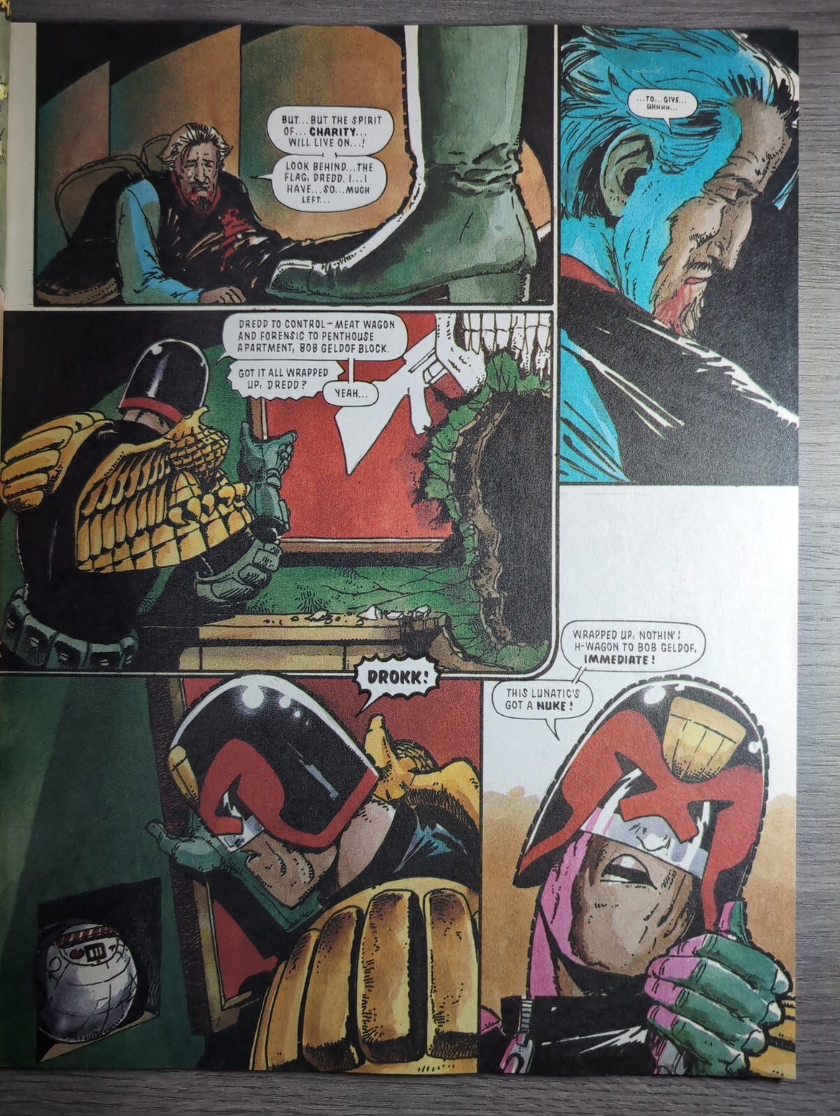 2000AD Prog 720 Featuring Judge Dredd Comic 2nd March 1991 Vintage Retro Comic