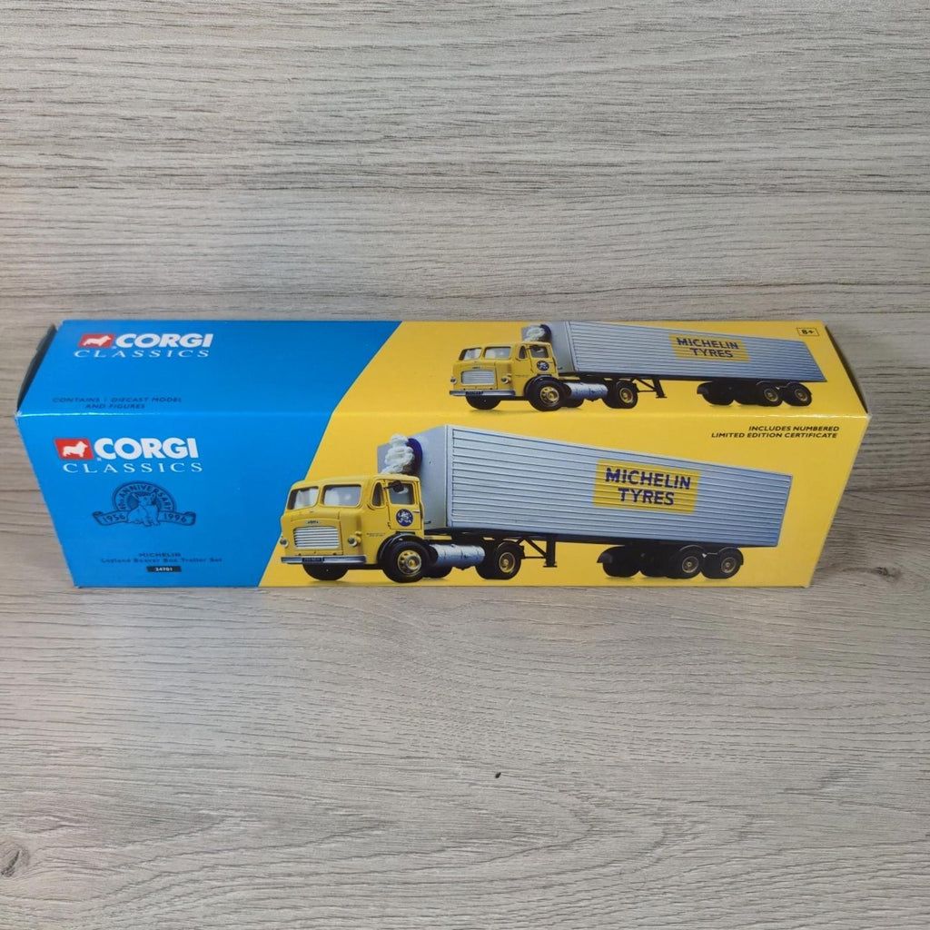 Corgi Classics 24701 Michelin Leyland Beaver Box Trailer Set Die-Cast Model