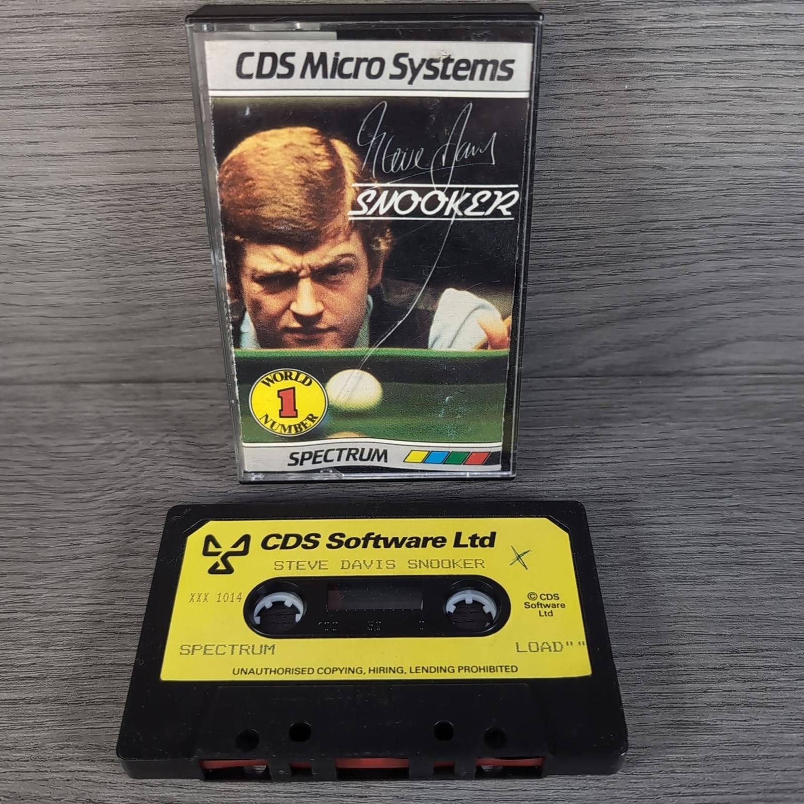 Steve Davis Snooker ZX Spectrum 48K 128K Video Game CDS Micro Tested & Working