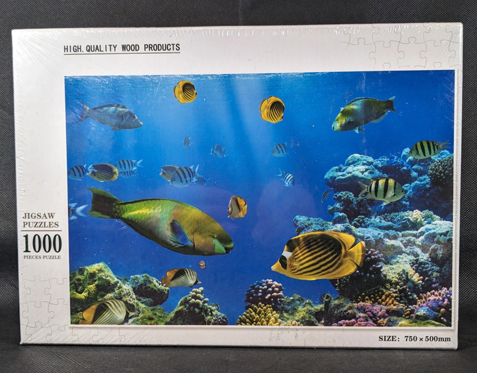 Coral Reef Marine Life Wooden Jigsaw Puzzle 1000 Pieces New & Sealed - Retrorama UK