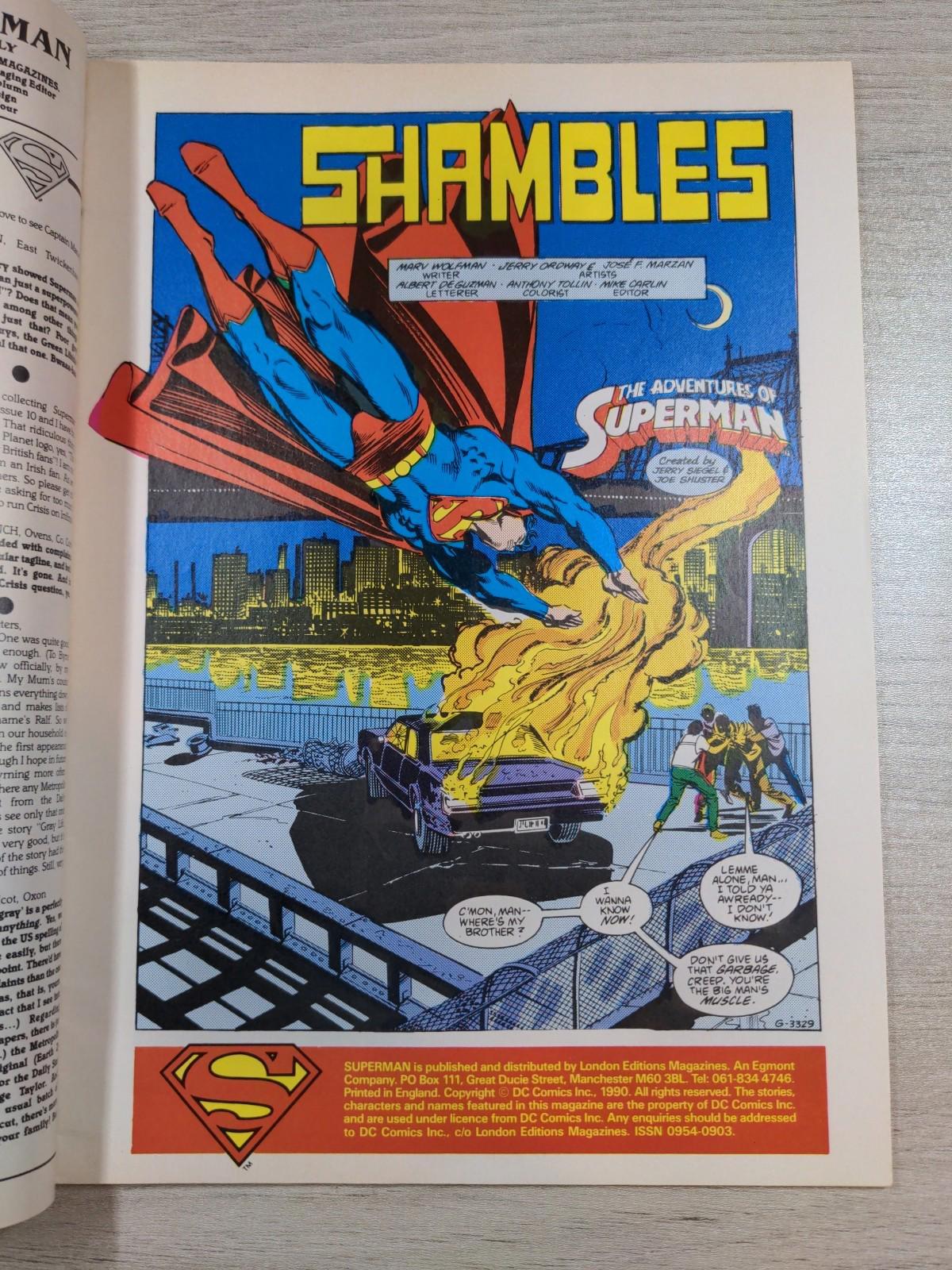 DC Comics Superman With Justice League Issue No 32 1990 Vintage Comic - Retrorama UK