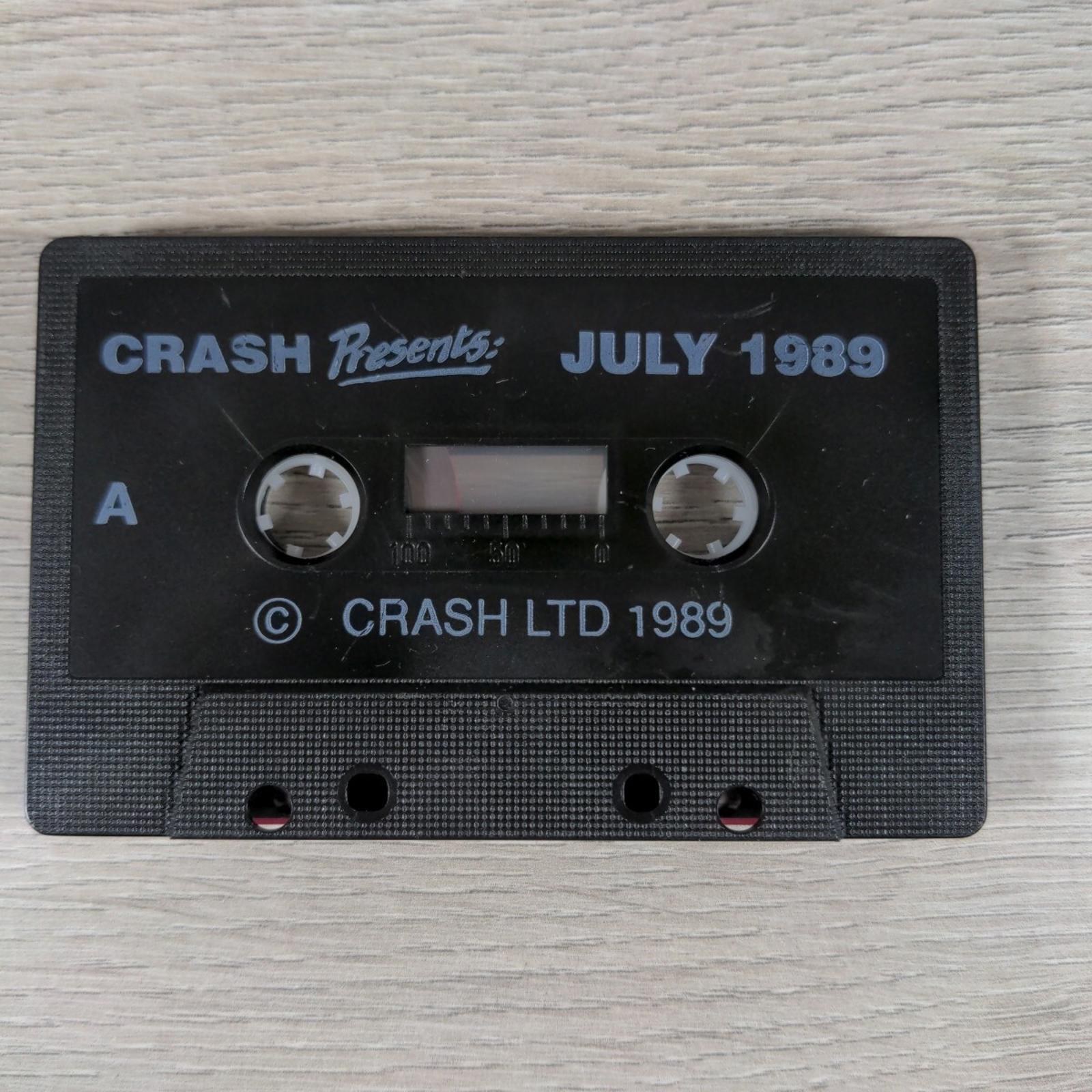 Crash Presents July 1989 ZX Spectrum 48K 128K  Game Cassette Tested & Working