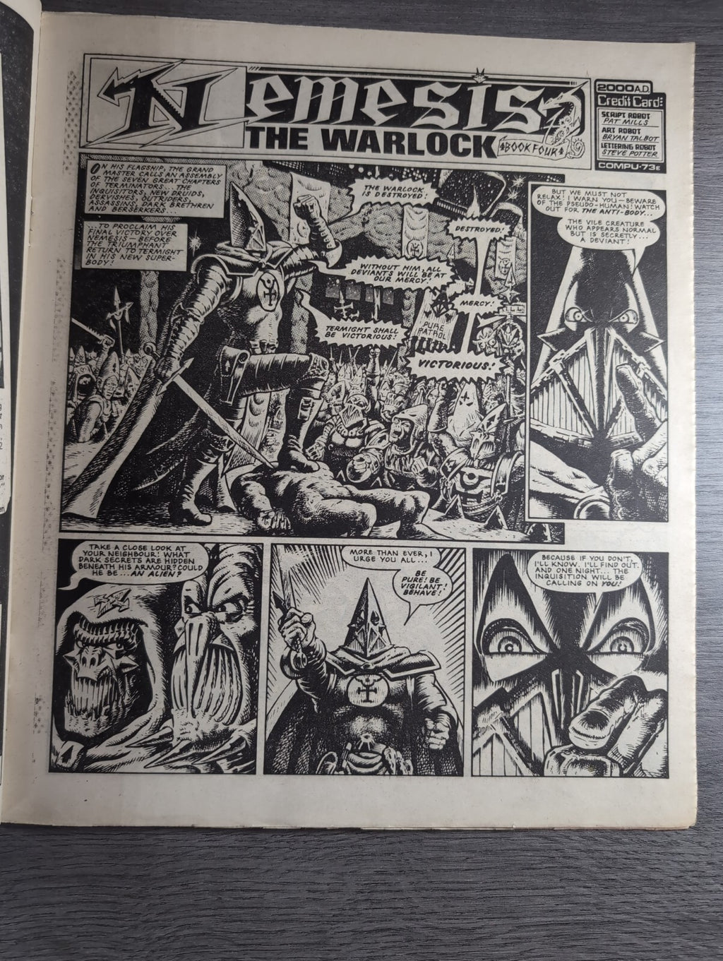 2000AD Prog 403 Featuring Judge Dread Comic 2nd Feb 1985 Vintage Retro Comic