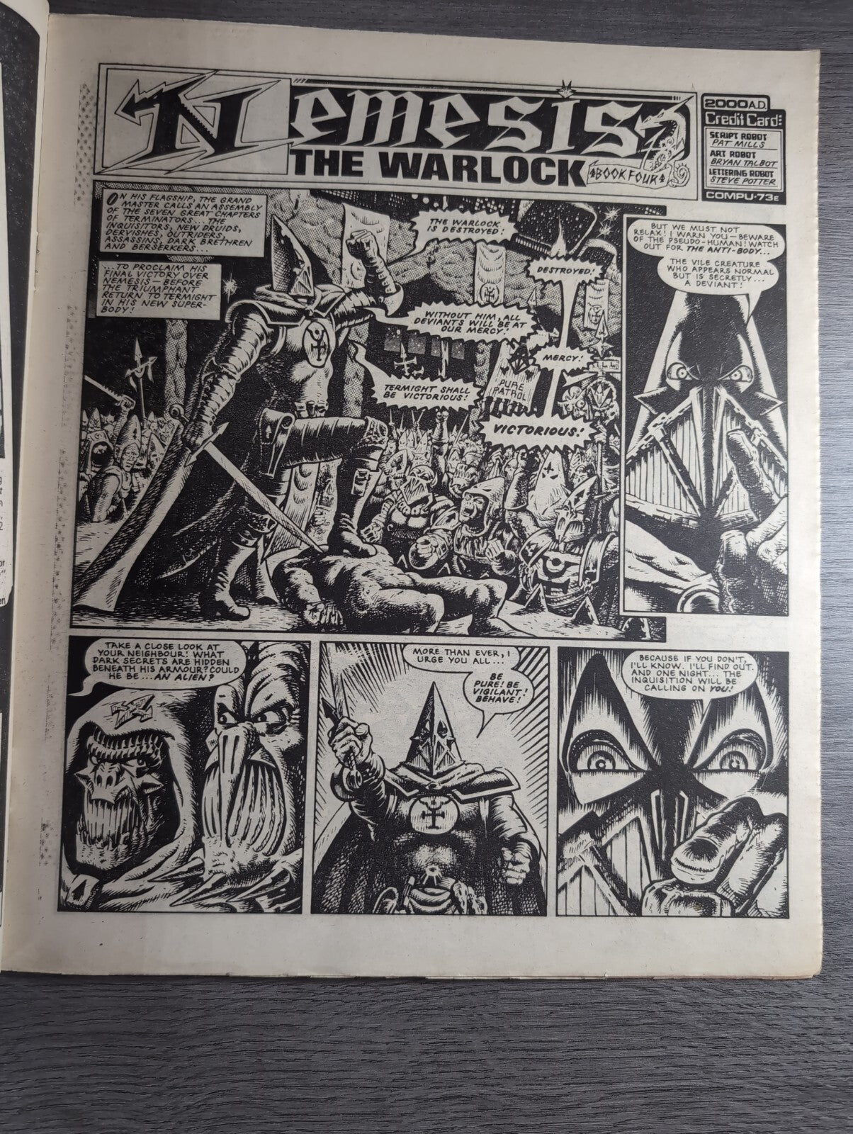 2000AD Prog 403 Featuring Judge Dread Comic 2nd Feb 1985 Vintage Retro Comic