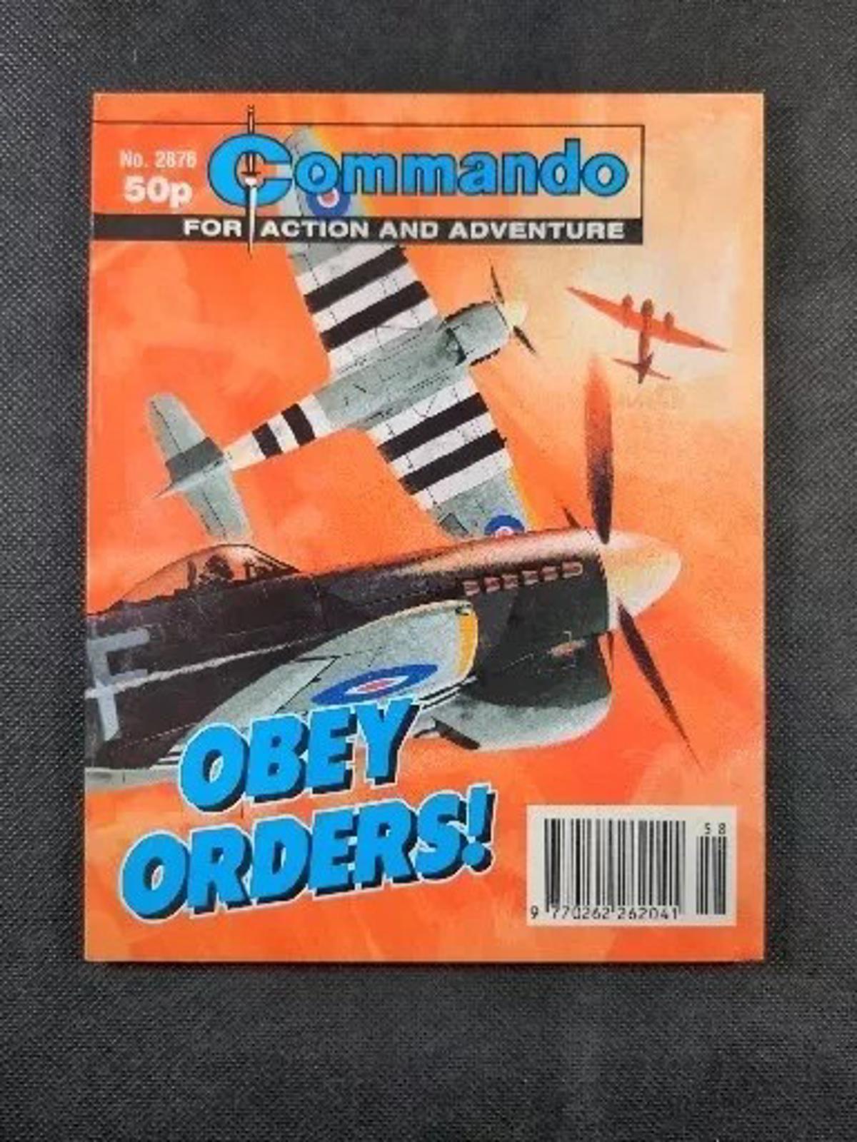 Commando Comic Issue Number 2876 Obey Orders! - Retrorama UK