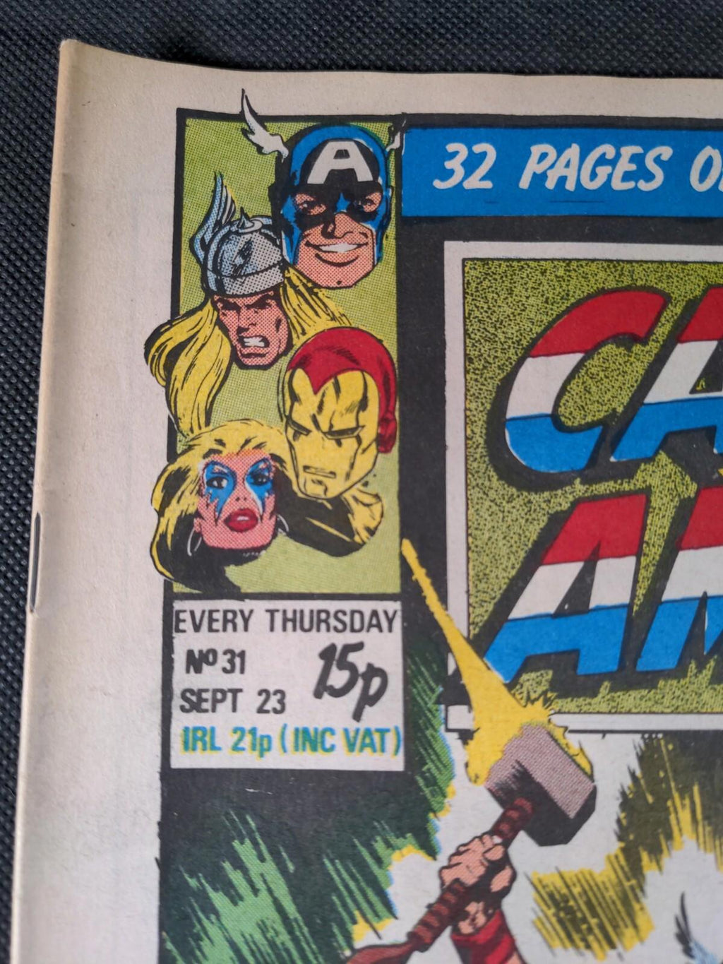 Captain America  Issue No 31  September 1981 Marvel Comics UK Vintage Comic - Retrorama UK