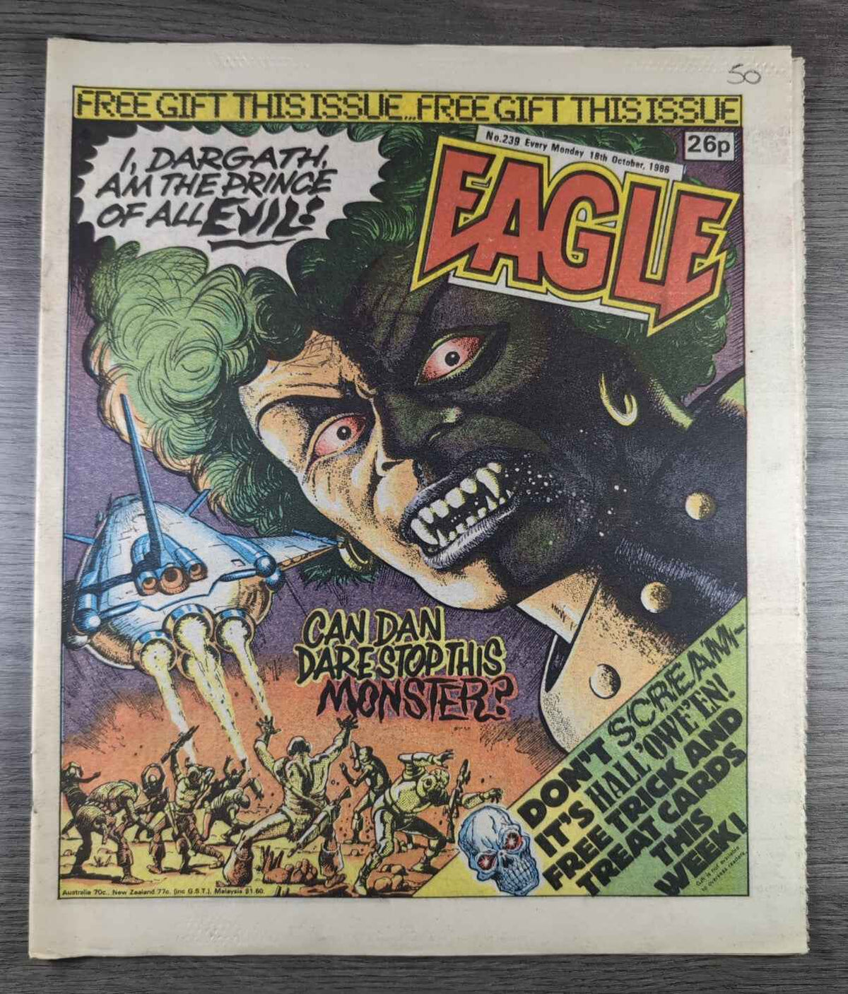 Eagle Comic Issue No. 239 18th October 1986 Vintage Retro UK Comic