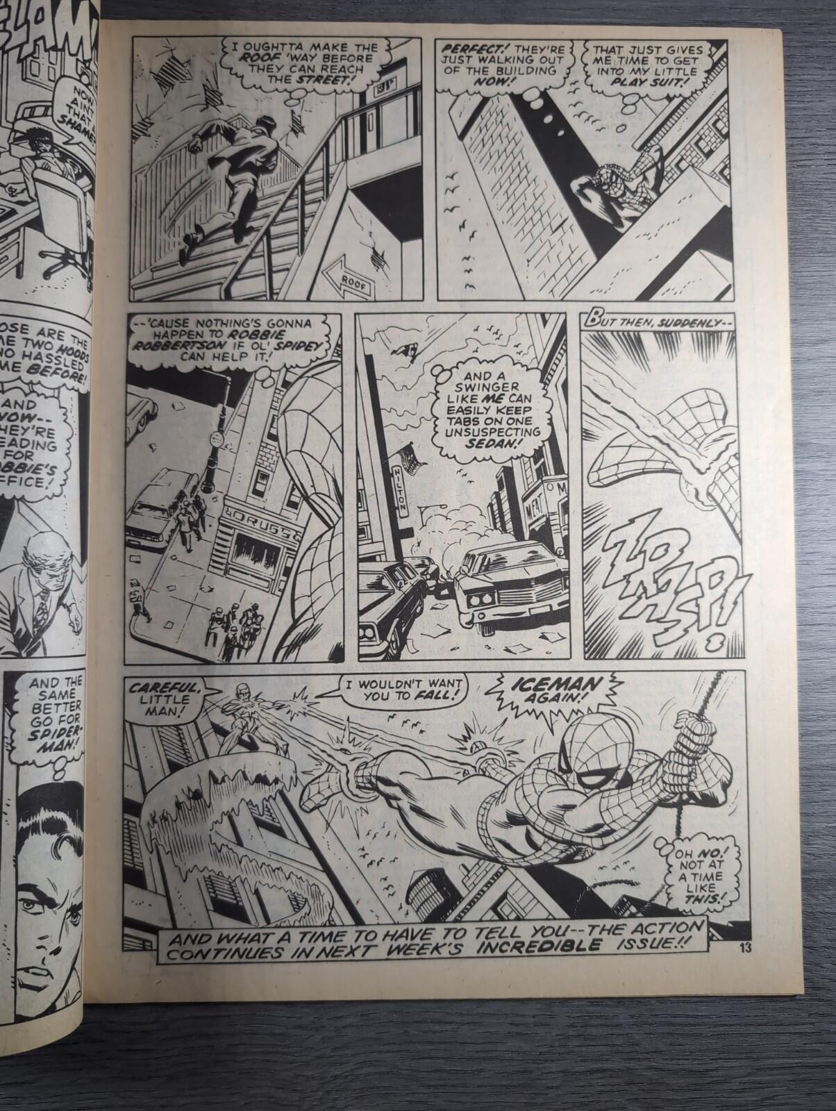 Spider-Man Comics Weekly No 121 Marvel Comics UK 7th June 1975 Vintage Comic