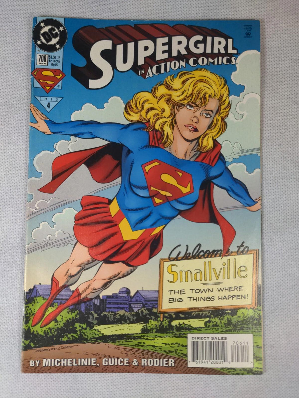 DC Comics Supergirl Action Comics Issue Number 706 January 1996 Vintage Comic - Retrorama UK